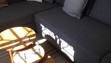 TV, DVD player, stereo