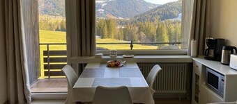 1-room apartment with mountain view on the ski slope with WiFi, Netflix, Prime