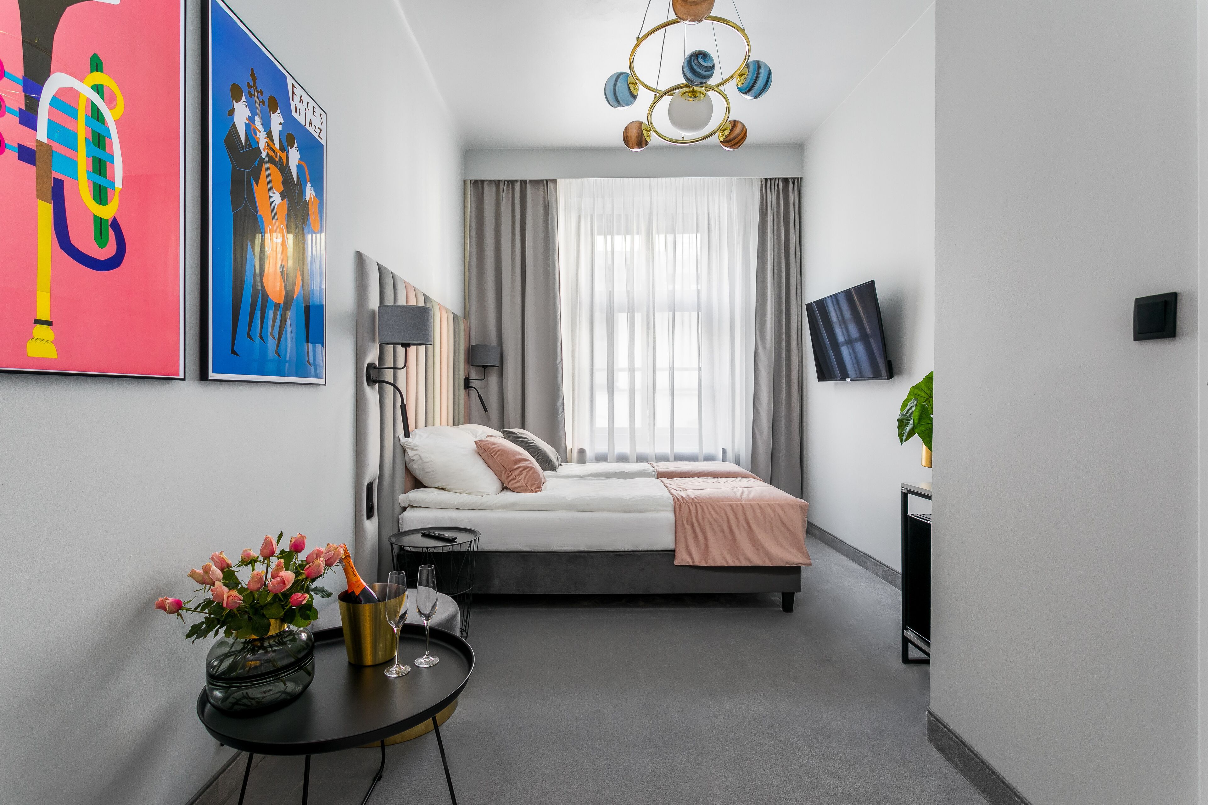 premium double room | living area | 43-inch smart tv with digital channels, tv