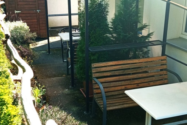 Terrasse Ferienwohnung Nussbaum