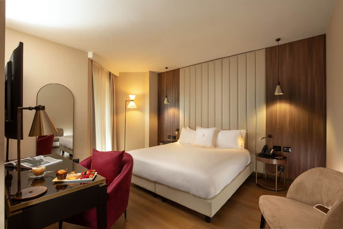 1 chambre, literie de qualité supérieure, couette en duvet d'oie
