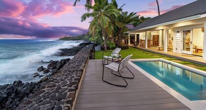 HALE ONA LOA: DIRECT OCEANFRONT, GATED, ICONIC OCEANFRONT LUXURY WITH POOL