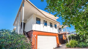 Exterior - Pet-friendly 4BR coastal home with water views, timber deck and linen included (Evans Head)