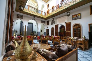 Room, 1 Bedroom, Private Pool, Pool View | Dining room - Room in B&B - Riad Authentic Palace & Spa - Suite Andalouse (Fes)