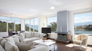 Villa, 4 Bedrooms, Fireplace | Room amenity - Longobardi Sea Front Villa Chania Greece (Chania)