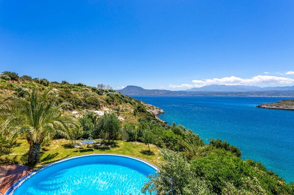 Villa, 4 Bedrooms, Fireplace | Pool | Outdoor pool - Longobardi Sea Front Villa Chania Greece (Chania)