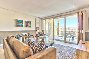 Apartment, 2 Bedrooms, Balcony | Living area