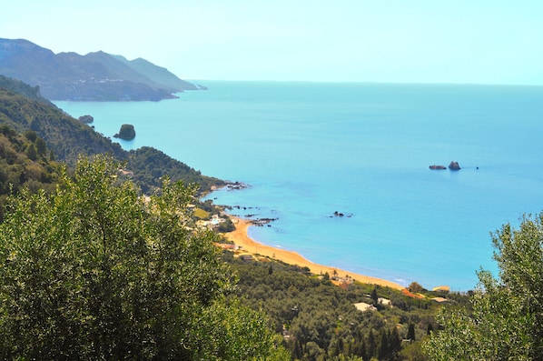 Enjoy breathtaking views of the ocean from this serene beachside retreat.