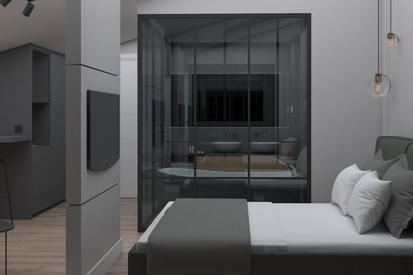 Suite estudio Deluxe | Ropa de cama de alta calidad, camas con efecto memoria y insonorización