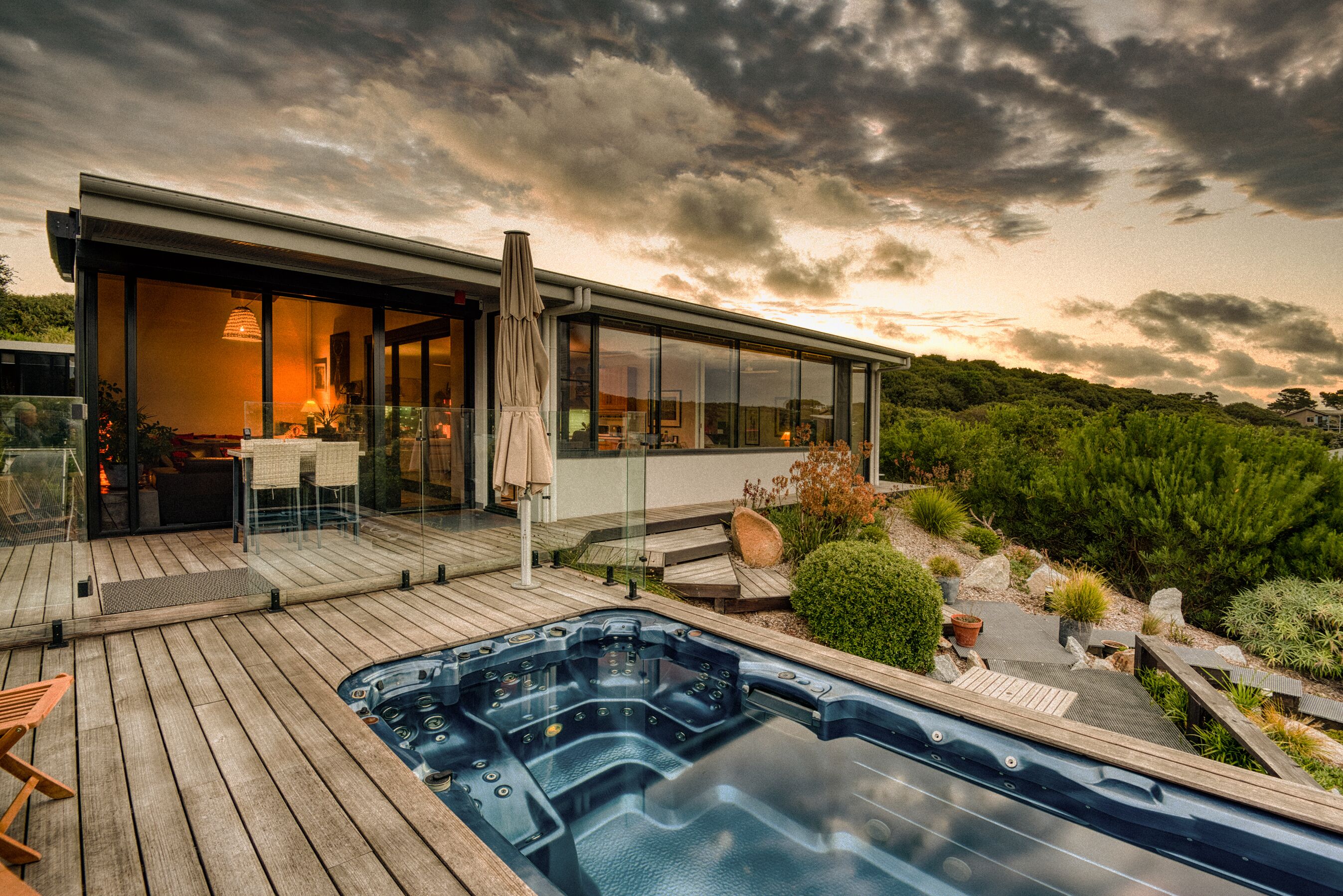 Bain à remous extérieur