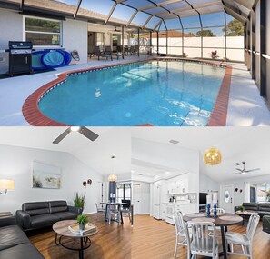 Piscina all'aperto, una piscina riscaldata