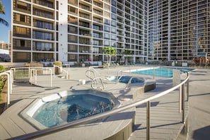 Relax by the rooftop pool surrounded by a spacious deck and take in the views of the city.