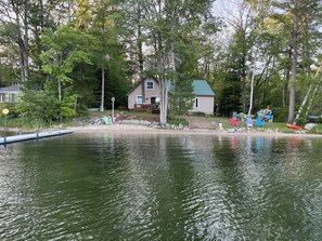 Exterior - Wonderful house on sandy beach, sports lake close to golf, bike/snowmobile trail (Gaylord)