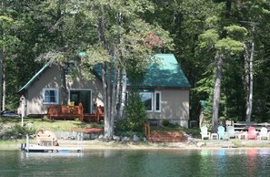 Exterior - Wonderful house on sandy beach, sports lake close to golf, bike/snowmobile trail (Gaylord)