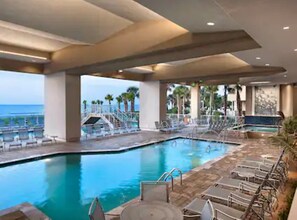 A heated pool