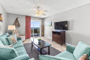 TV, DVD player - Heated, Zero Entry Pool | Private Oceanfront Balcony | My Beach Getaways (Gulf Shores)