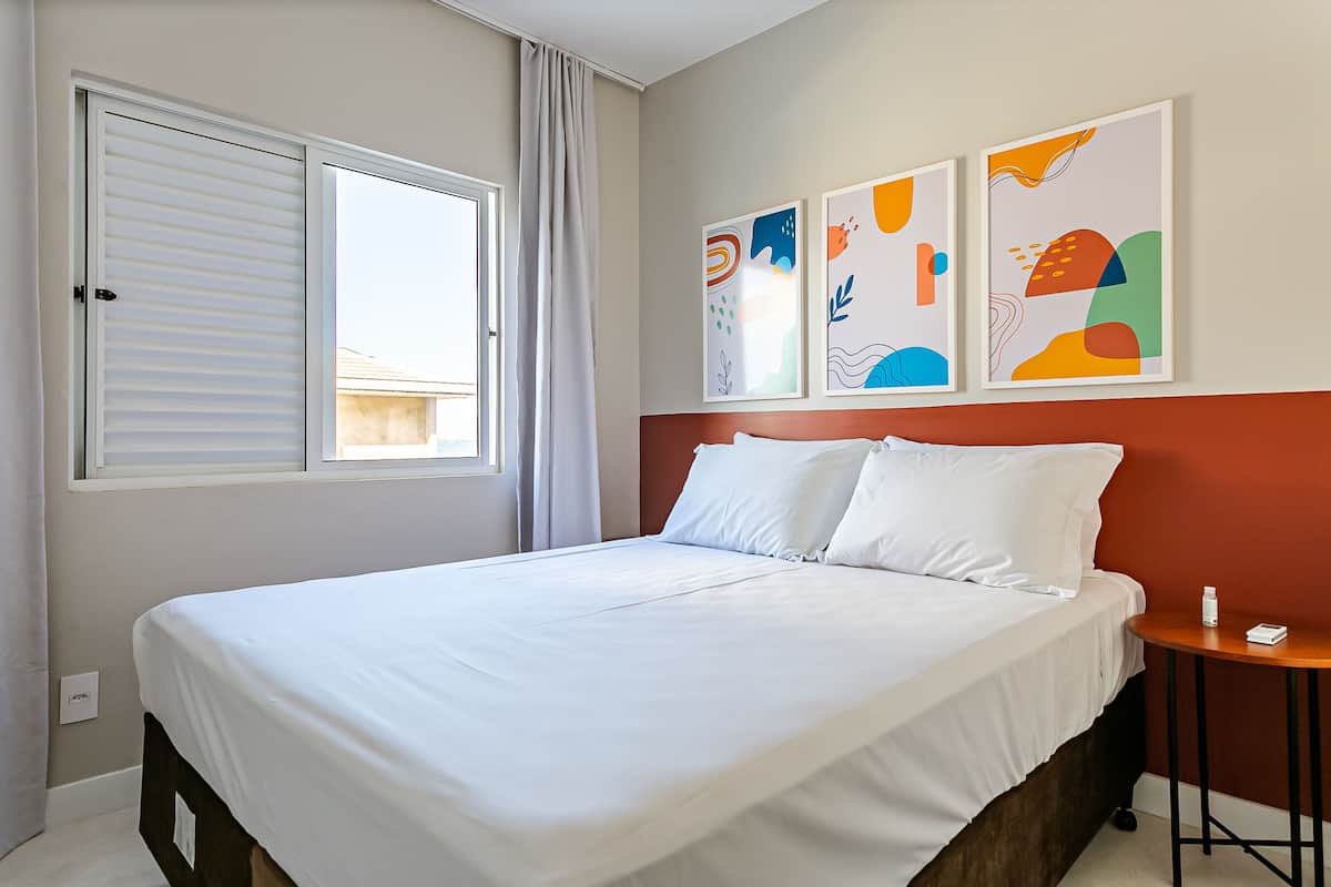 Kamar Double | 1 kamar tidur, tirai kedap cahaya, Wi-Fi gratis, dan seprai linen