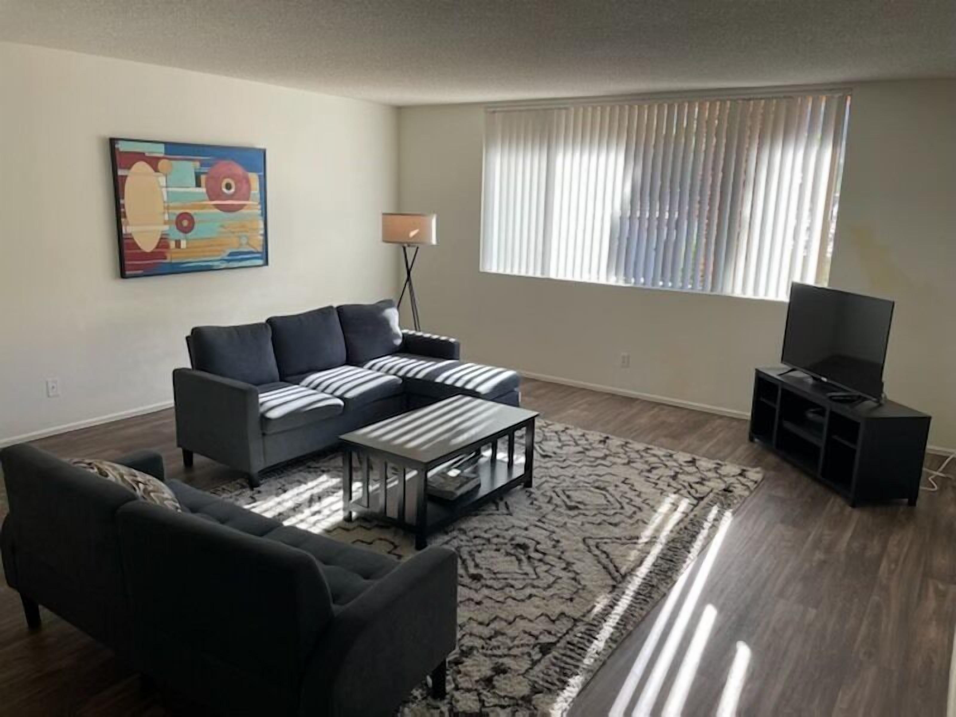 Apt E - furnished huge 2bed/2bath upstairs with the mountains and downtown views