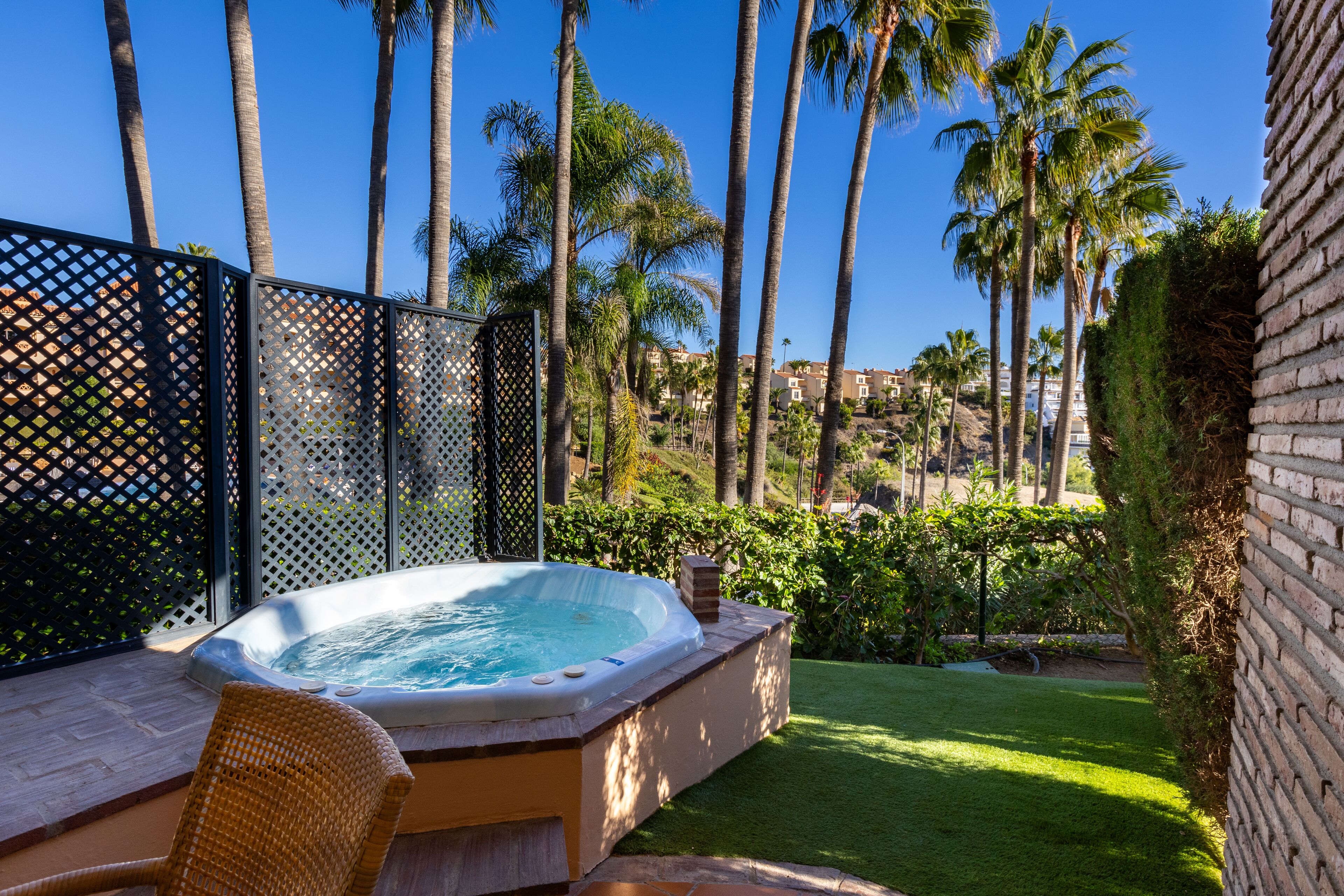 Suite Deluxe, 1 chambre, bain à remous | Terrasse/Patio