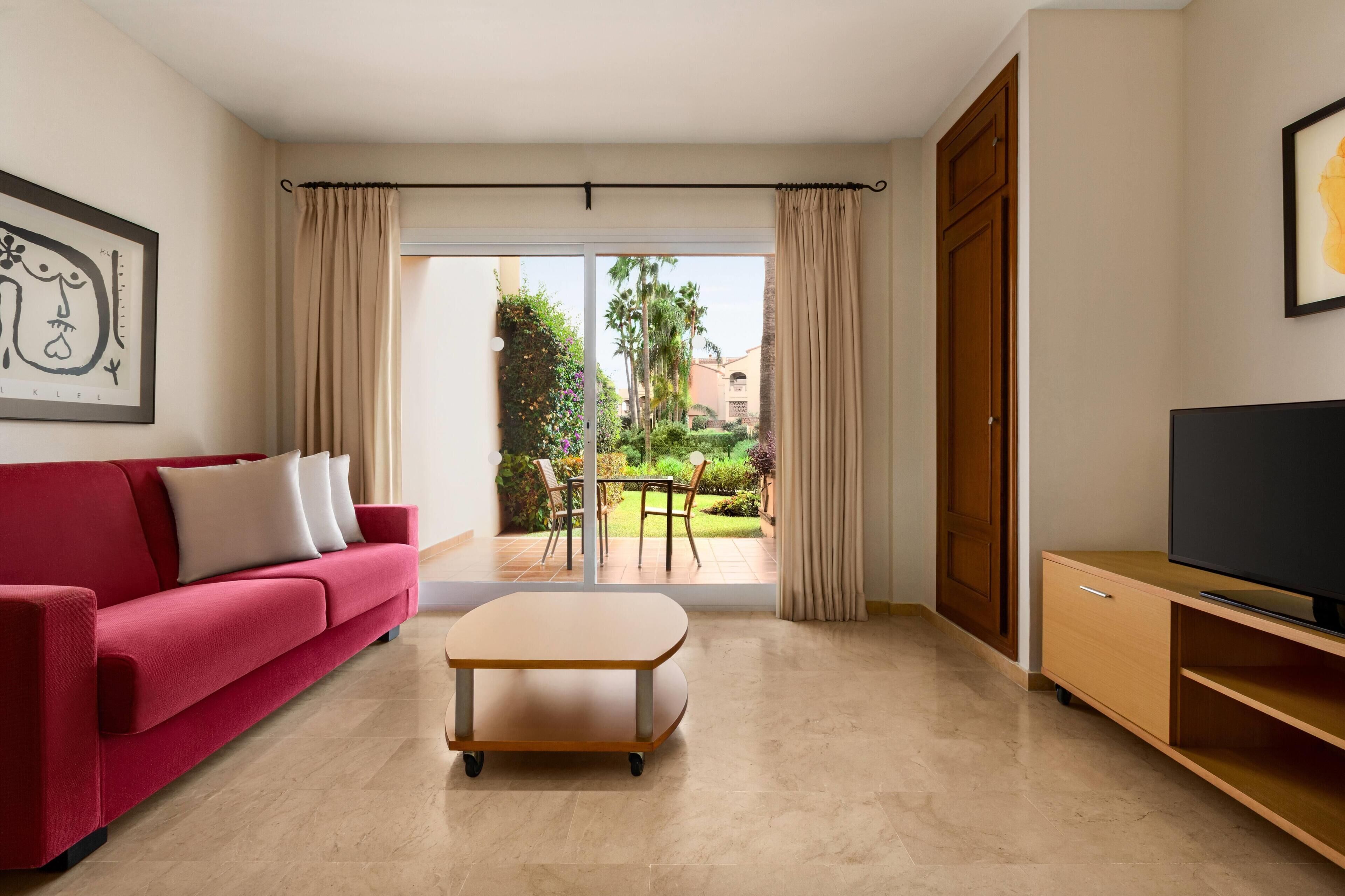 Deluxe Suite, 1 Bedroom | In-room safe, desk, laptop workspace, iron/ironing board