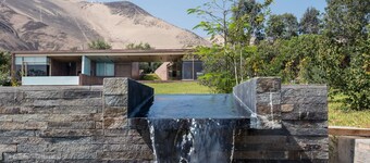 Stylish Garden Retreat with Pool & Sauna near Lima