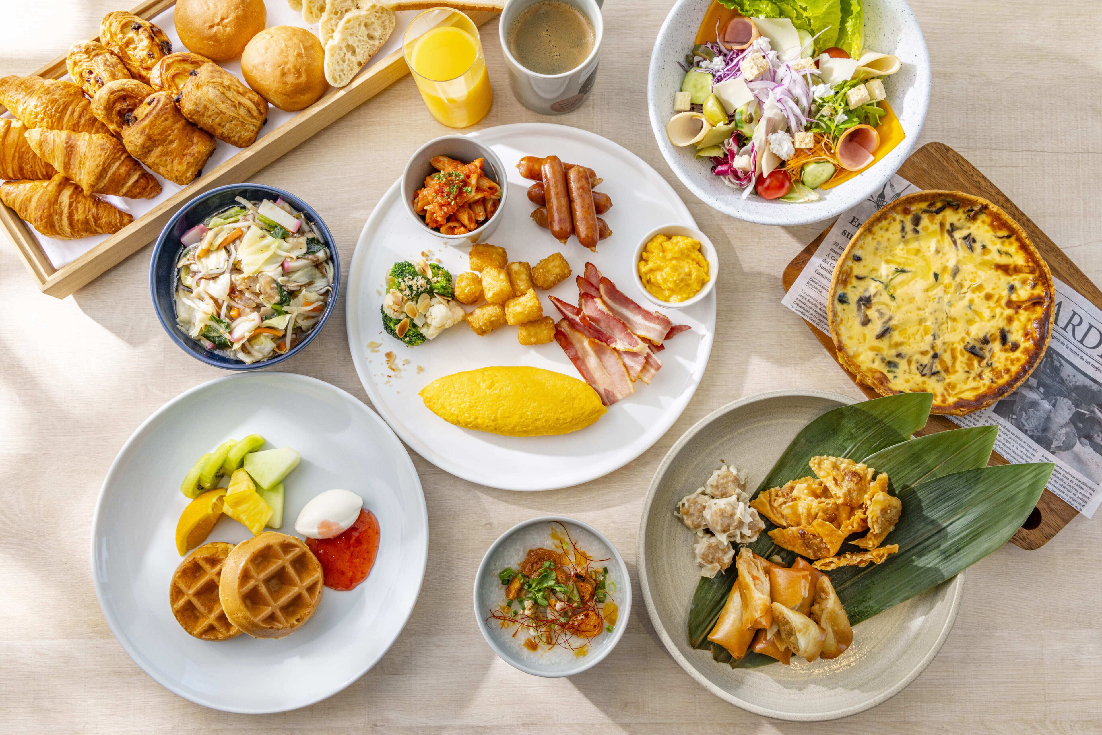 朝食ビュッフェ