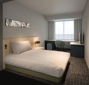 Down comforters, in-room safe, blackout drapes, bed sheets - Hilton Garden Inn Yokohama Minatomirai (Yokohama)