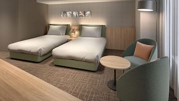 Down duvets, in-room safe, blackout curtains, bed sheets