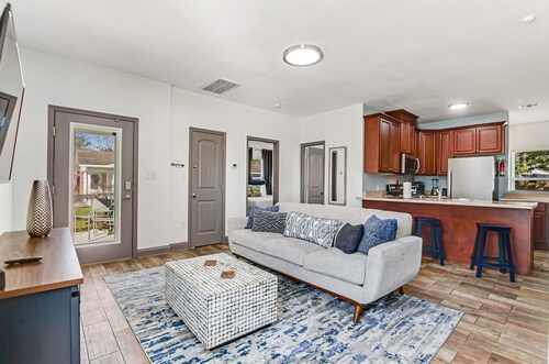 Dog-friendly oasis with central AC, patio & fenced yard - walkable location