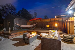 Terrace/patio - Namastay Family Haven – 3BR with Yard & Firepit by Clear Creek (Wheat Ridge)