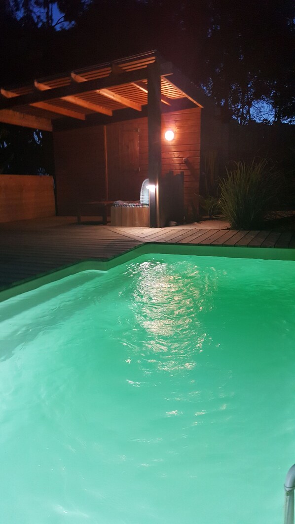 Una piscina riscaldata