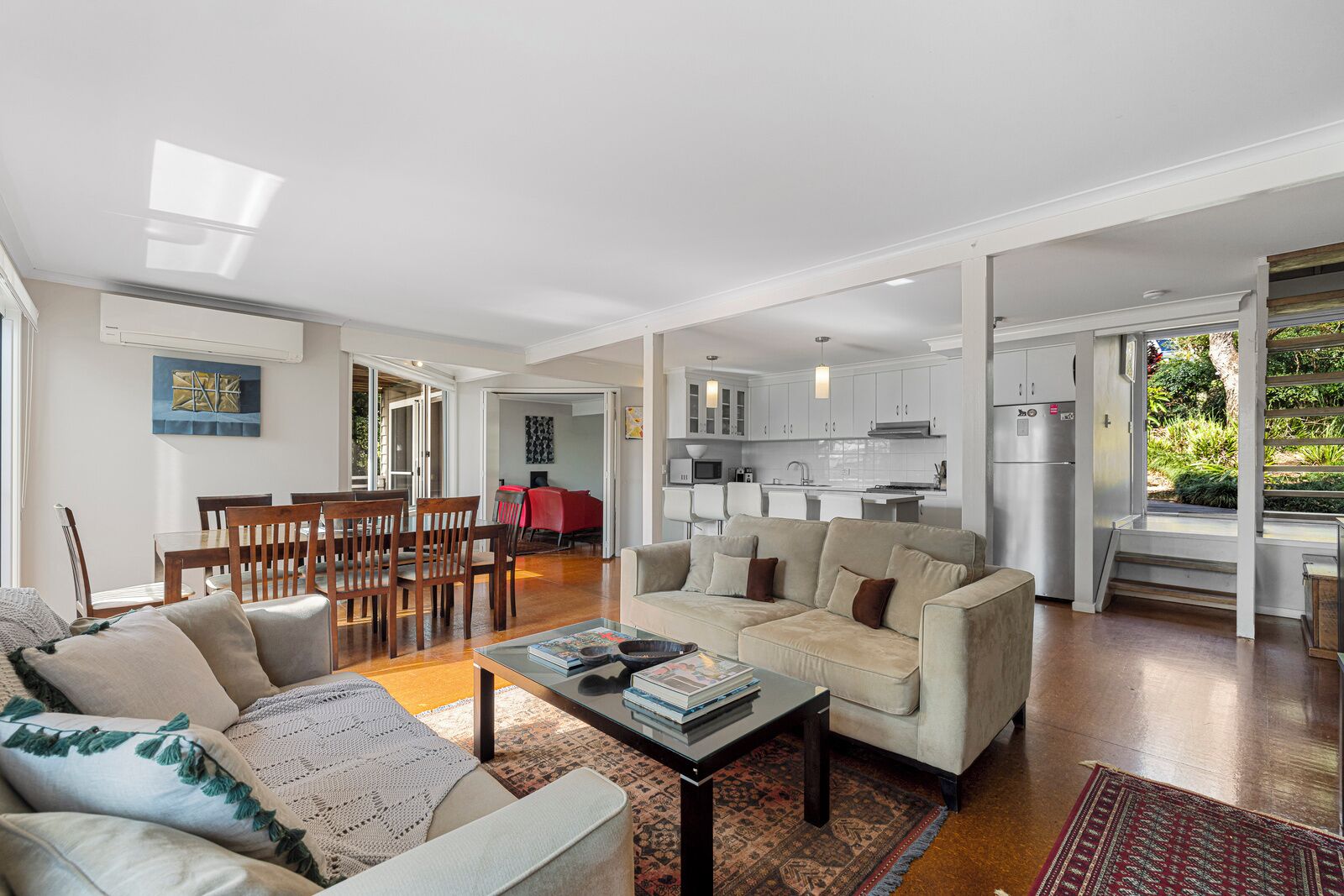 TV, fireplace, printers