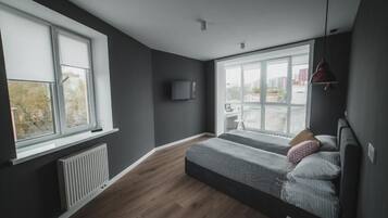 1 bedroom, premium bedding, desk, iron/ironing board