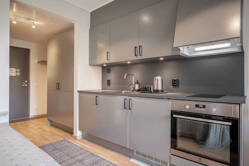 Superior Studio | Private kitchen | Mini-fridge, stovetop, coffee/tea maker, electric kettle