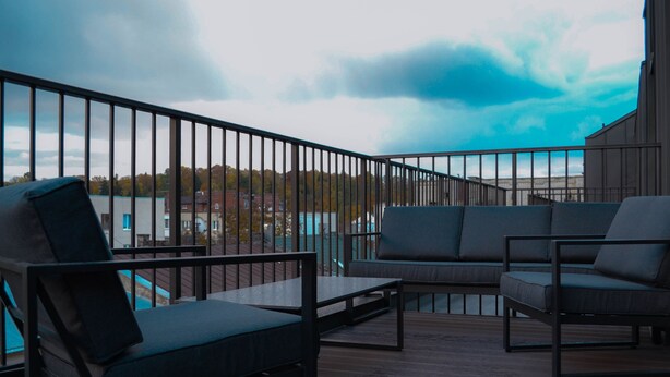 Terrace/patio - Kostjukowski apartments Nekrasova 45a (Lviv)