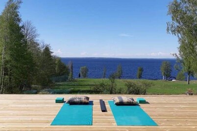 Stunning Sleeps 9 Lakeview Loghome, Spa & Yoga