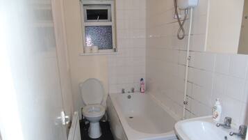 House | Bathroom | Combined shower/tub, deep soaking tub, hair dryer, towels