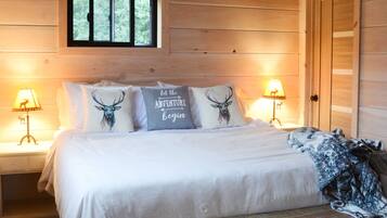 2 bedrooms, bed sheets