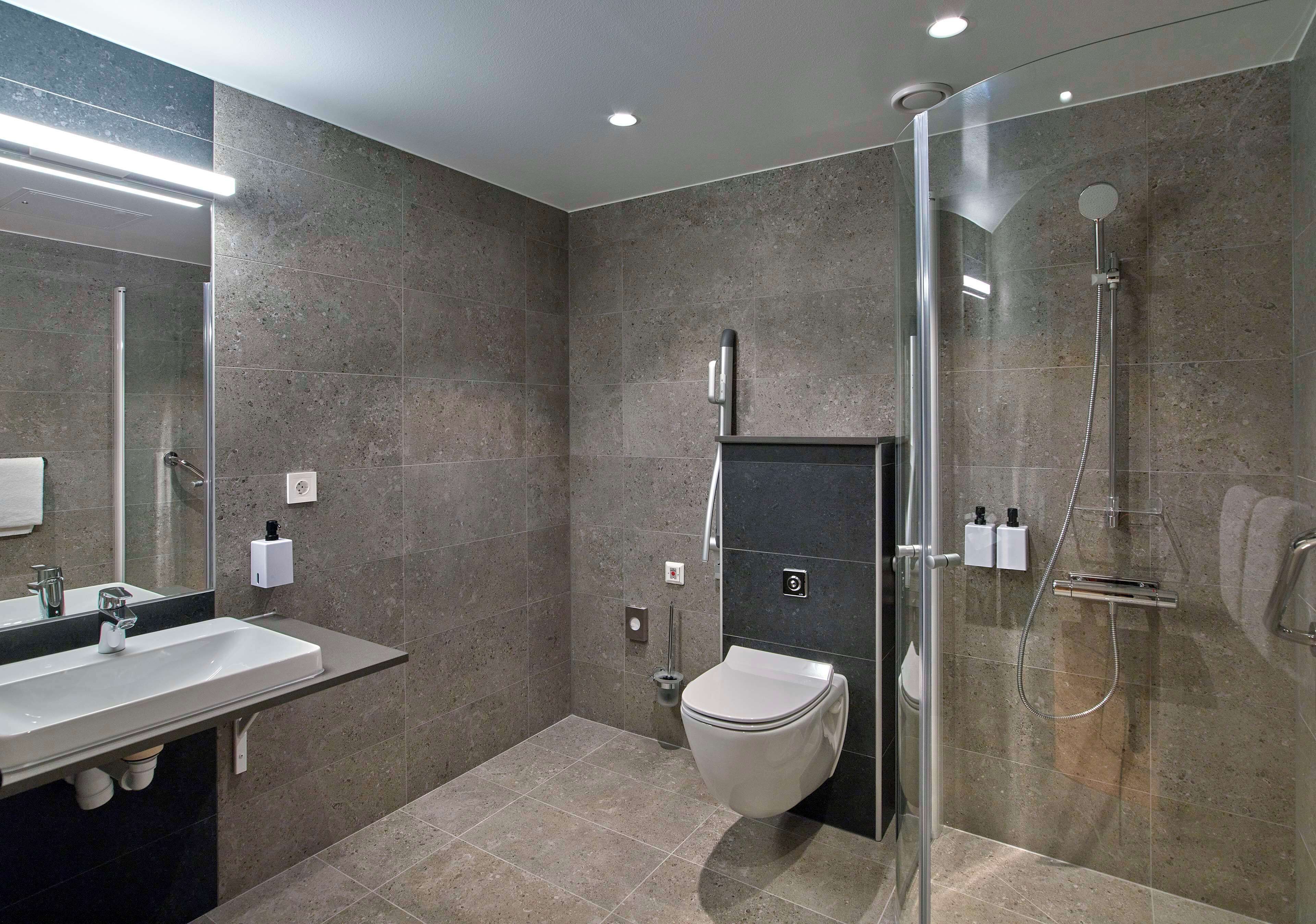 family room | bathroom | hair dryer, towels