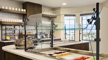 Free daily buffet breakfast