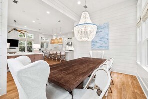 Dining - GORGEOUS WaterColor Beach Home w/ Carriage House, LSV, 10 Bikes! (Santa Rosa Beach)