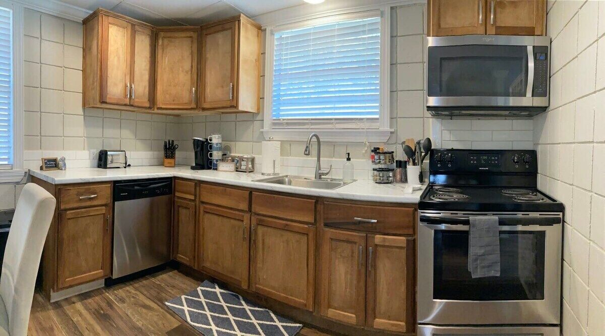 Refrigerador, microondas, horno, placa de cocina