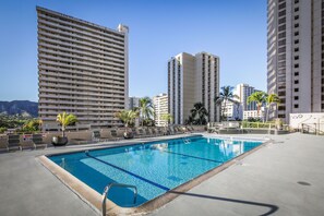 A heated pool