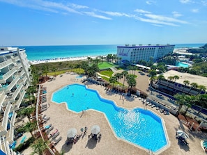 Pool - Destin West Gulfside #507 ~Free Beach Service! ~Multiple Pools & Lazy River! (Fort Walton Beach)