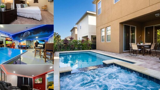 Unclassified image, 1 of 47, button - Amazing Home With Spa & Games Room In Gated Resort Close to WDW (Kissimmee)