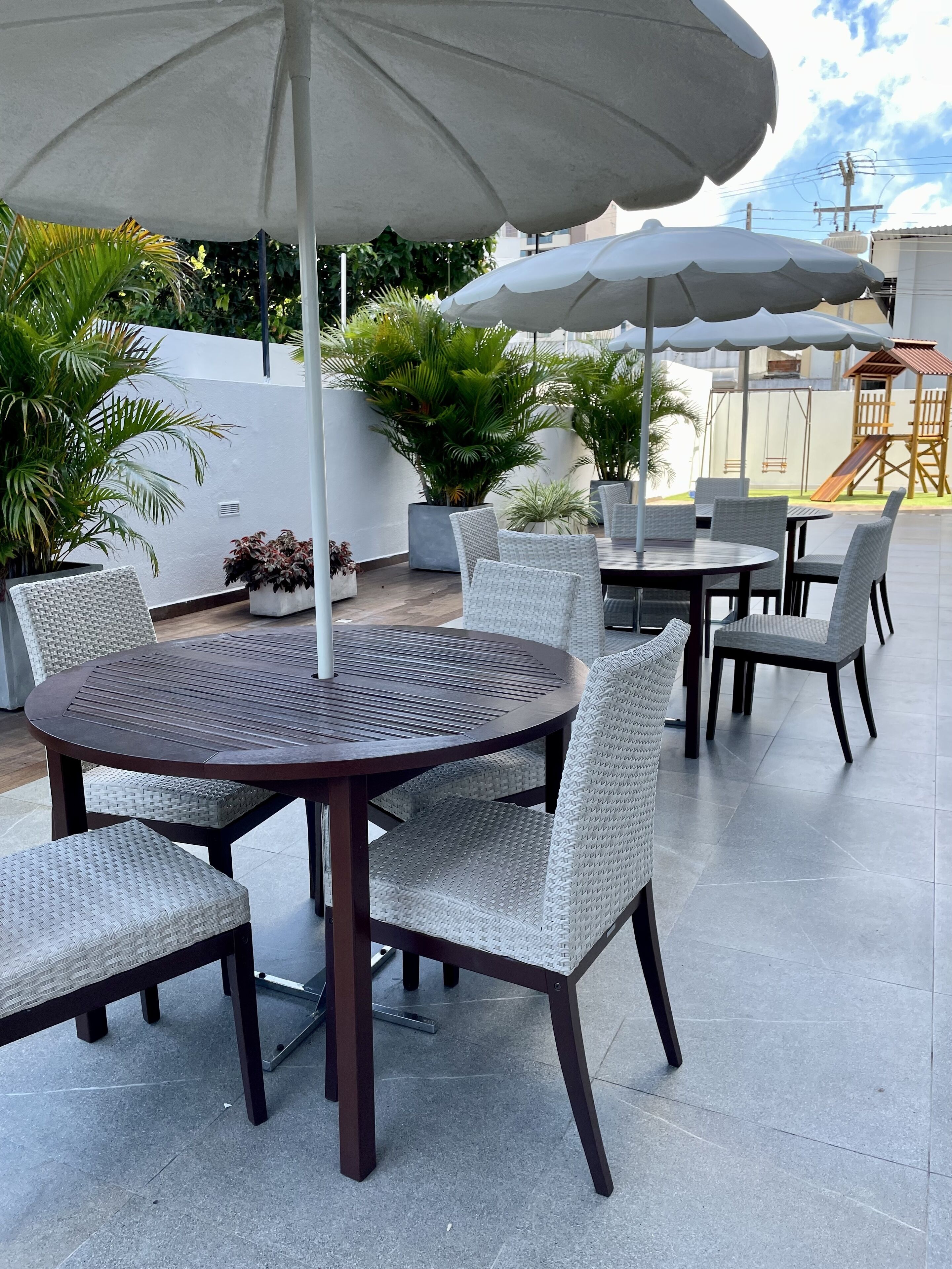 Opções para refeição ao ar livre