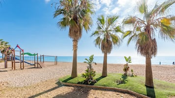 En la playa