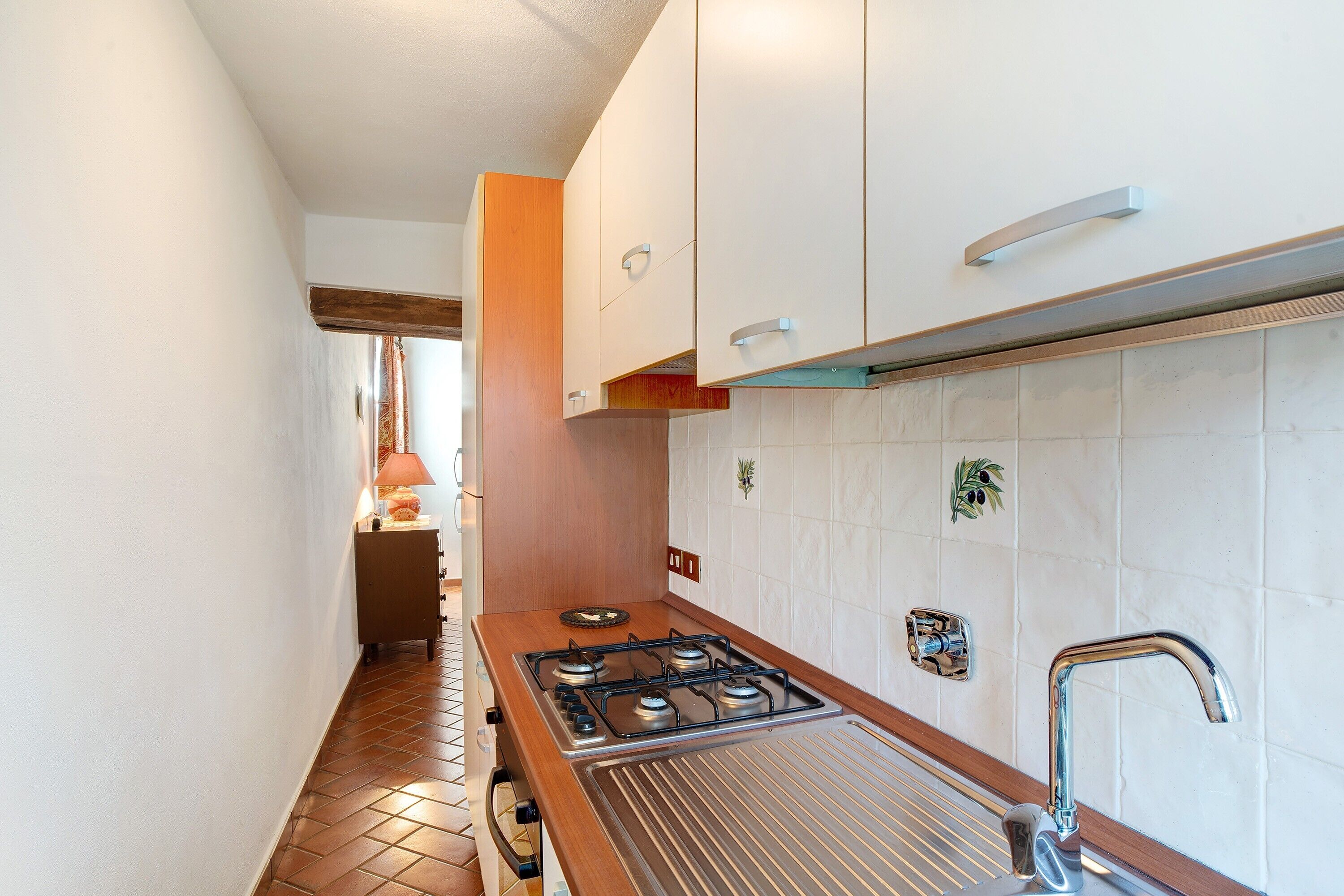 Fridge, oven, stovetop, electric kettle