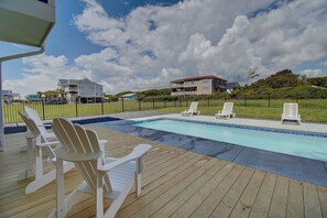 Pool - 7BR/6.5BA Ocean View Home - Pool, Elevator, Dog Friendly, Sleeps 18 (Oak Island)