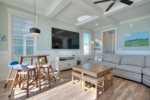 TV, DVD player - Brand New,Luxury-7 BR/6.5 BA,Oceanfront Home-Elevated Pool & Elevator-Sleeps 24 (Oak Island)